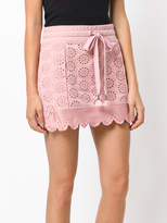 Thumbnail for your product : FENTY PUMA by Rihanna English embroidery scalloped skirt