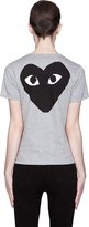 Thumbnail for your product : Comme des Garcons Play Heather Black Signature Emblem T-Shirt