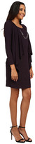 Thumbnail for your product : Jessica Howard Mock Two-Piece Drape Jacket Dress with Necklace