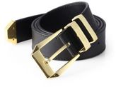 Thumbnail for your product : Versace Medusa Logo Leather Belt