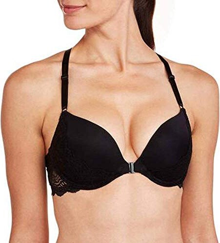 MIERSIDE Women's 4 Color Sexy Lace Front Closure Push up Padded Bra (40A -  ShopStyle