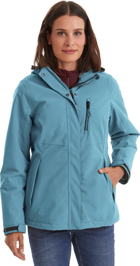 Killtec Women's Skane Wmn Quilted Prk Parka In Down Look With Zip-off