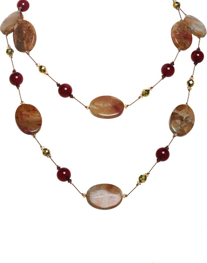 Margo Morrison Vermeil Gemstone Necklace