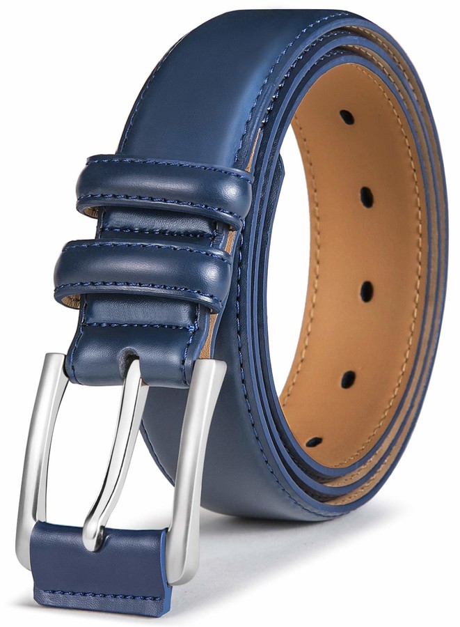 Mens Belt Bulliant Genuine Leather Belt for Men's Dress Jeans Golf Belt ...