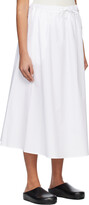 Thumbnail for your product : LOULOU STUDIO White Teli Midi Skirt