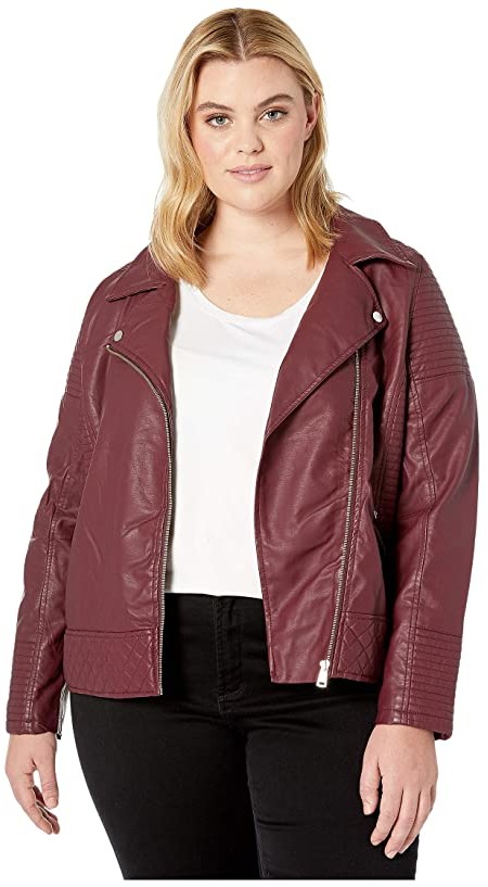 plus size leather jackets cheap