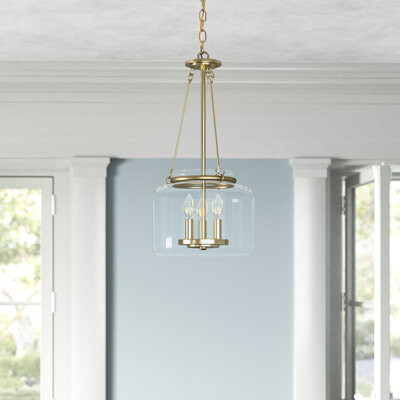 Sand & Stable™ Gullerson 3 - Light Lantern Jar Chandelier