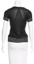 Thumbnail for your product : M Missoni Metallic Short Sleeve Top