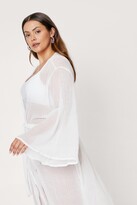 Thumbnail for your product : Nasty Gal Womens Plus Size Sheer Cover Up Beach Kimono