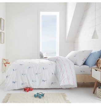 Little Bianca Sailing Boats Cotton Duvet Cover Set - White and Blue -  ShopStyle Kids Bed Linens