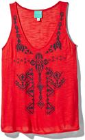 Thumbnail for your product : Sorbet August Salt Maya Embroidered Tank