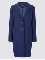 Thumbnail for your product : M&S Collection 2 Pocket Wool Rich Coat