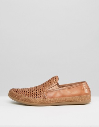Base London Stage Woven Leather Shoes