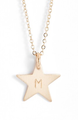Nashelle 14k-Gold Fill Initial Mini Star Pendant Necklace