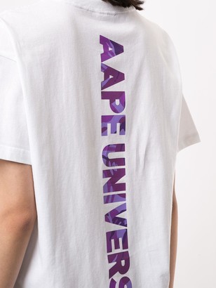 AAPE BY *A BATHING APE® rear printed logo T-shirt