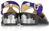 Thumbnail for your product : Toga Embossed leather and suede pumps