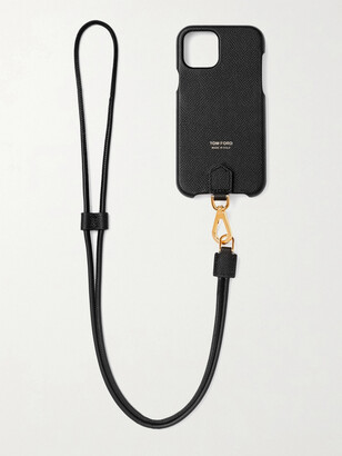 TOM FORD Logo-Embellished Full-Grain Leather iPhone 12 Pro Case for Men