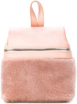 Thumbnail for your product : Kara shearling zipped backpack