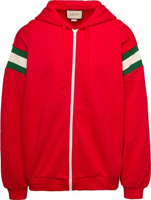 Gucci Web Stripe Cotton-jersey Hoodie - ShopStyle 