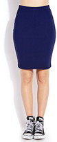 Thumbnail for your product : Forever 21 Ribbed Knee-Length Skirt
