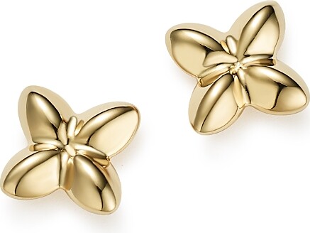 Bloomingdale's Fine Collection 14K Yellow Gold Puffed X Stud Earrings