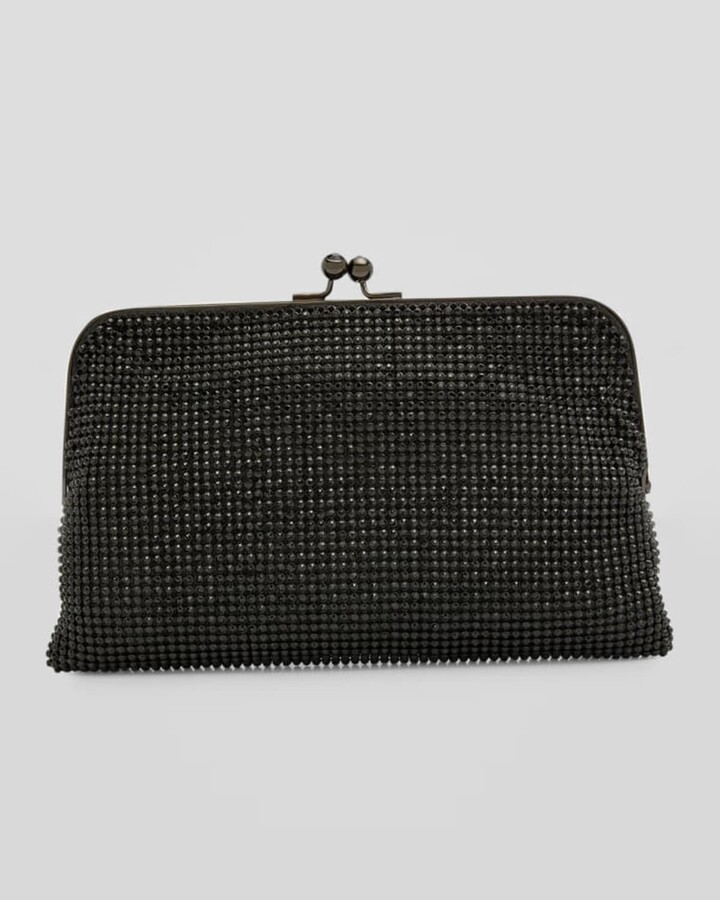 Whiting & Davis Dimple Crystal Mesh Clutch Bag ShopStyle