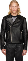 Thumbnail for your product : Balmain Black Paneled Leather Jacket