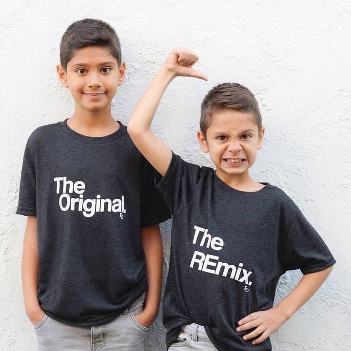 The Original Remix® | Big Kids Matching 12 Year Old Birthday Party Outfit 8 Years Twin Brothers Older Sister Funny Tops