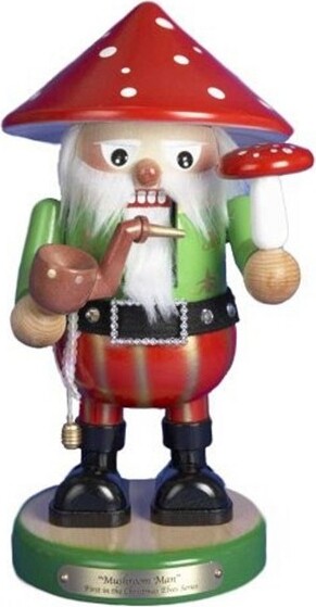 Steinbach SteinbachChubbyWoodenNutcrackerCollection,MushroomMan,12.5"