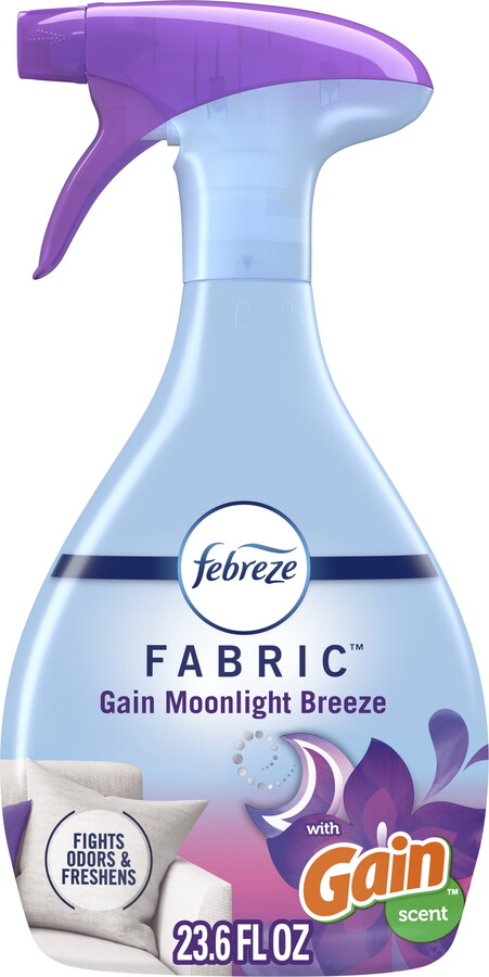 Febreze Fabric Spray Air Freshener, Odor-Fighting, Gain Moonlight Breeze, 23.6 fl oz