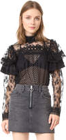 Thumbnail for your product : Anna Sui Bold Shoulder Lace Blouse