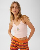 Thumbnail for your product : Cotton On Women's Pink Cropped tops - Graphic Rib Cami