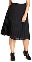 Thumbnail for your product : City Chic Plus Accordion Pleat Midi Skirt