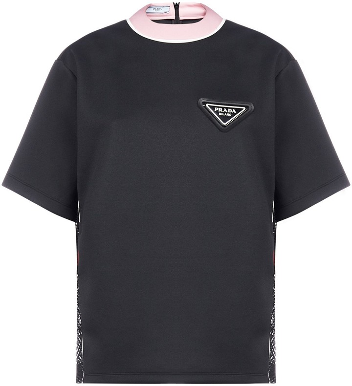 Prada Logo T-shirt | Shop the world's largest collection of fashion |  ShopStyle