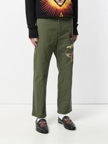 Thumbnail for your product : Gucci Insect Appliqued Chinos