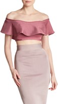 Thumbnail for your product : Wow Couture Ruffle Crop Top