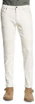 Thumbnail for your product : Belstaff Eastham Slim-Fit Moto Jeans, Natural White
