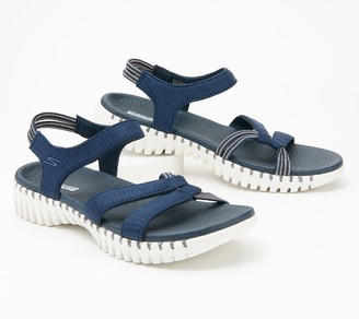 skechers blue sandals