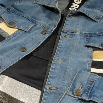 4649.Rec Black Wall - Custom Denim Jacket