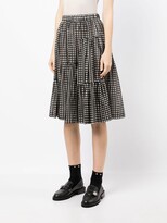 Thumbnail for your product : COMME DES GARÇONS GIRL checked A-line skirt
