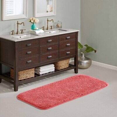 Soft Microfiber & Super... Shower Rug Details about   Luxe Bathroom Mat Non Slip Bath Pad 