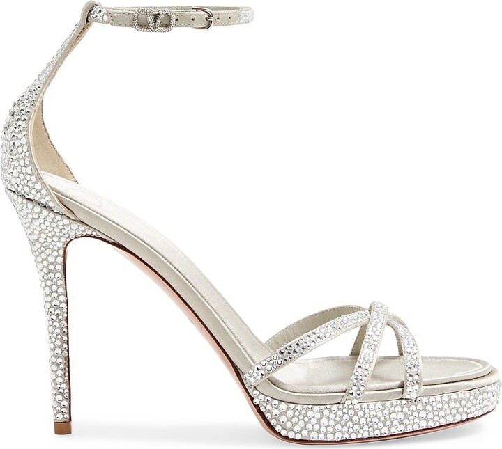 Grey Satin Heels ShopStyle UK