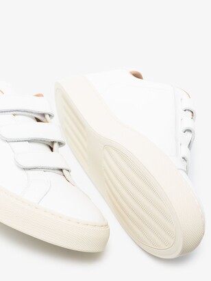 Common Projects White Achilles Low Velcro Sneakers