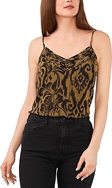 1 STATE Pintuck V Neck Camisole Top