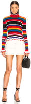 Thumbnail for your product : MSGM Striped Sweater in Multicolor | FWRD