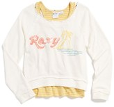 Thumbnail for your product : Roxy 'Fall Crush' Sweatshirt (Big Girls)