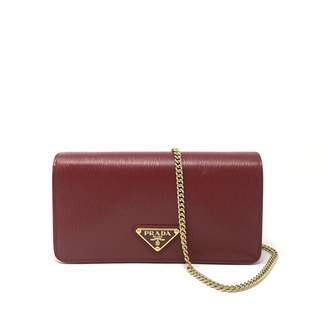 prada red clutch