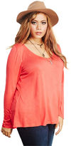 Thumbnail for your product : Wet Seal Lattice Back Long Sleeve Tee