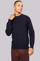 Thumbnail for your product : Moss Bros Navy Crew Neck Jumper