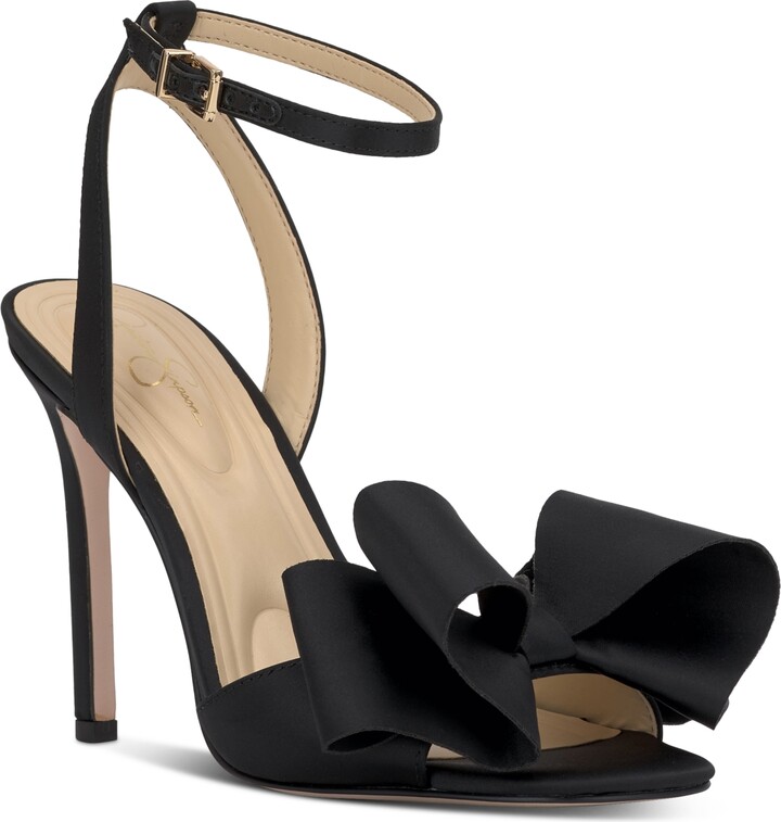 Black High Heels With Bow ShopStyle